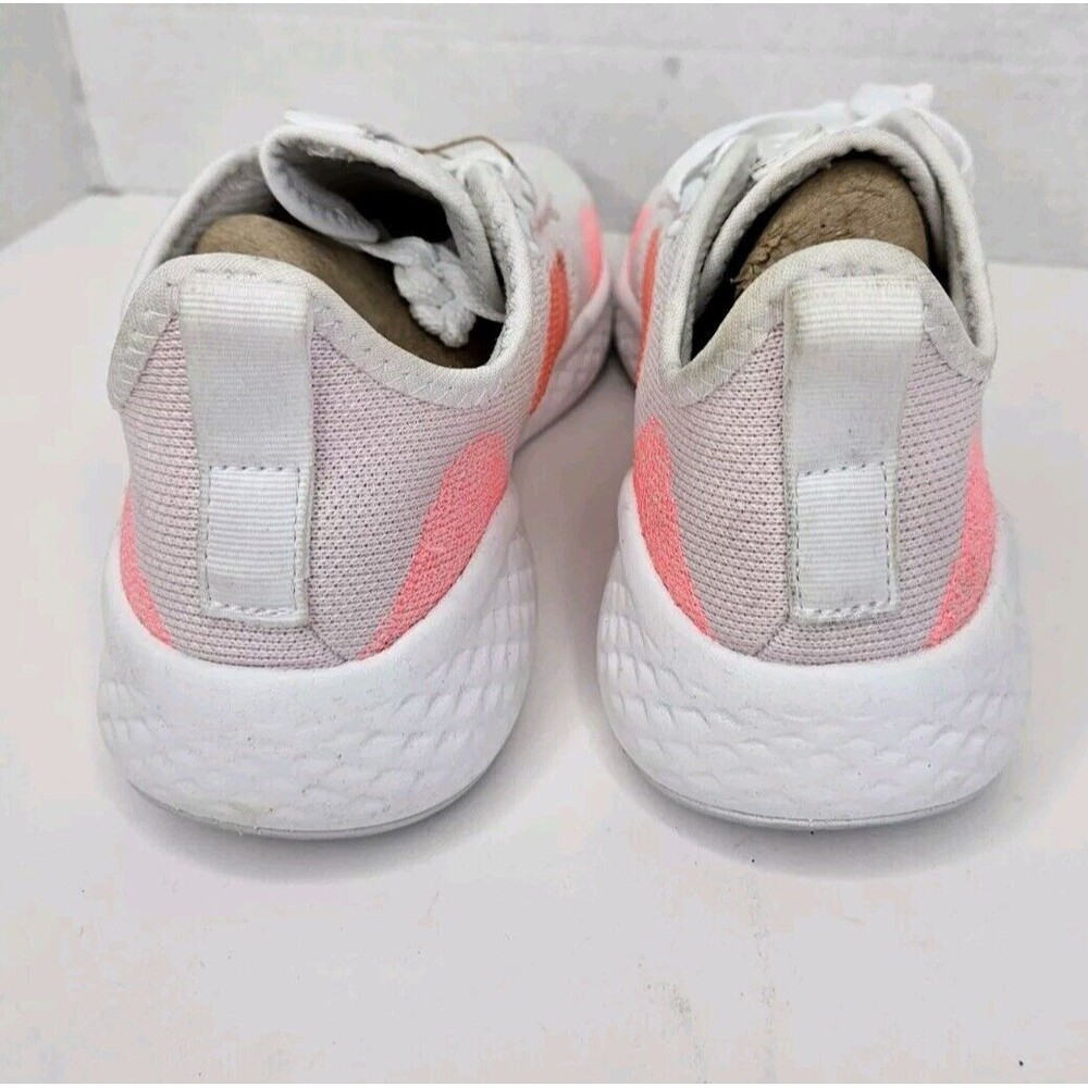 Adidas Women's White/Orange Sneaker Fluid Flow 2.0 Running Size 7 US Lightweight - Picture 5 of 8